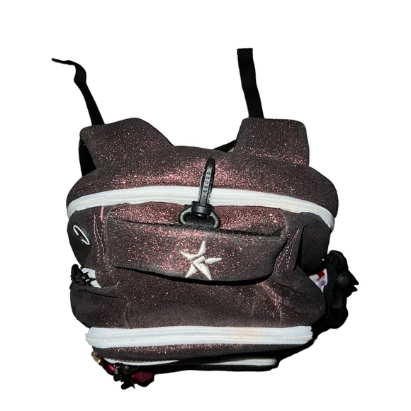 Rebel Athletic Backpack Rebel Dream Maroon With White Zipper Bag - Picture 6 of 16